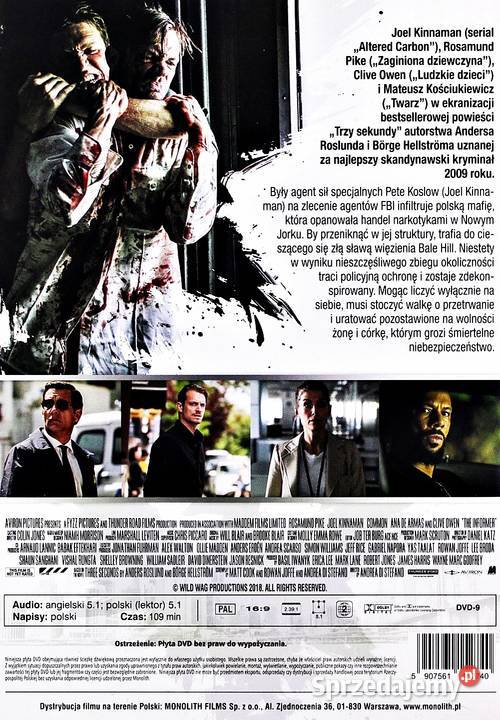 TRZY SEKUNDY JOEL KINNAMAN Kalisz