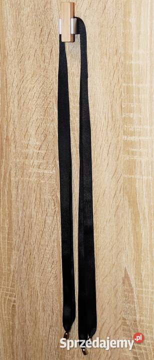 Sznurówki czarne satynowe wstążki długość 94 Gliwice