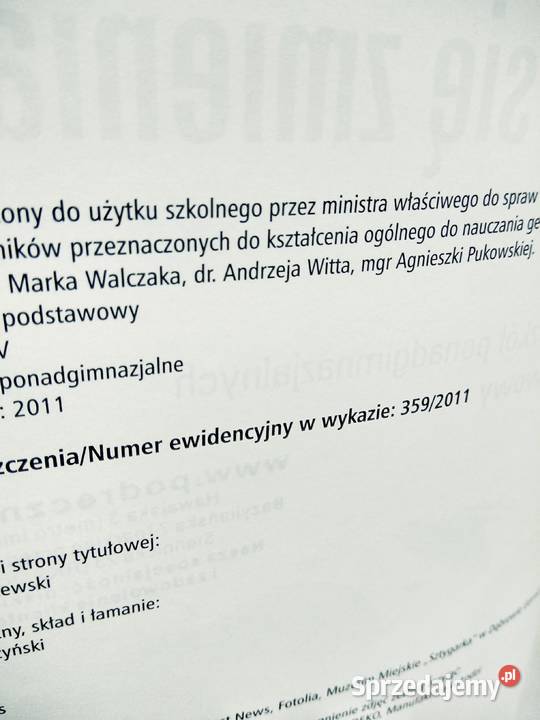 Świat się zmienia podręcznik podstawowy Warszawa