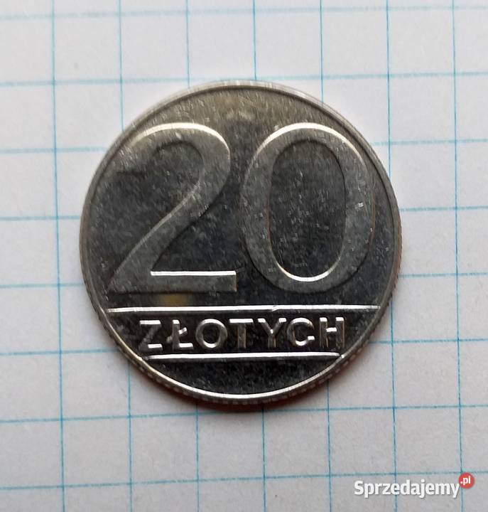 20 ZŁOTYCH 1989 POLSKA Numizmatyka Piszczac