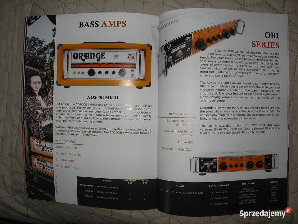Orange Amps Guitar Amplifiers 2015 catalog Kępice