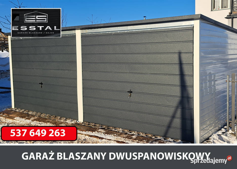 Garaż Blaszany DWUSTANOWISKOWY Garaże Blaszane 30m2 Świdnik