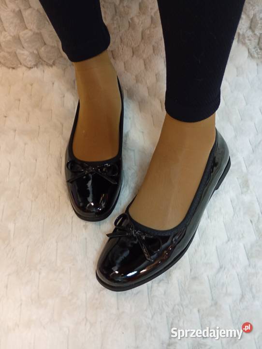 41 Czarne baleriny wieczorowe na szeroką stopę Kraków