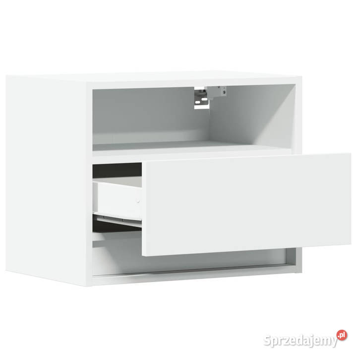Wiszące szafki nocne z LED 2 białe WM852062 sprzedam