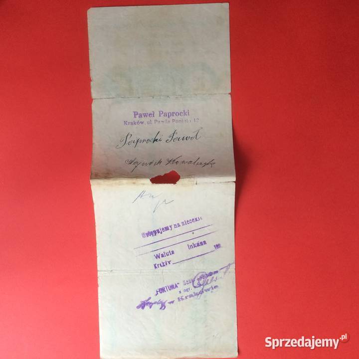 1515 Weksel Wystawiony W Krakowie 12 zachodniopomorskie