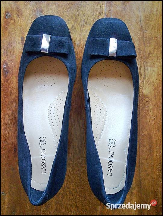 Buty damskie na obcasie LASOCKI czarne zamsz 38 Warszawa