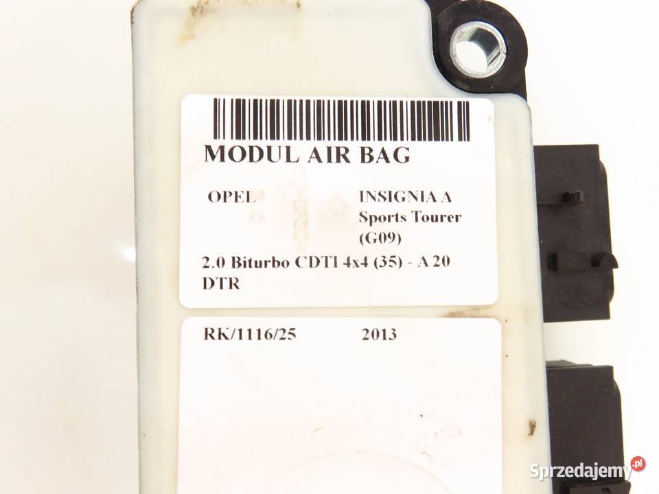 MODUŁ AIRBAG OPEL INSIGNIA A G09 13589833