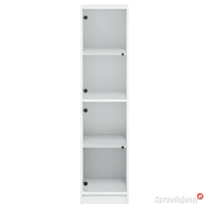 Szafka ze szklanymi drzwiami biała 35x37x142 Warszawa