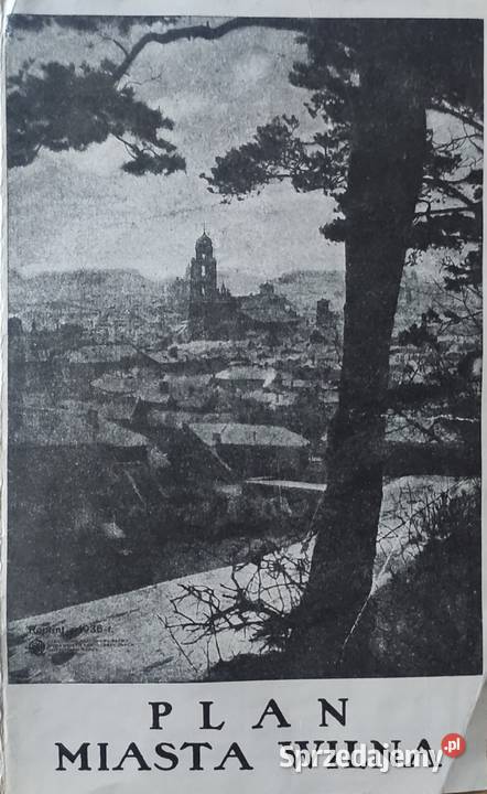 Plan mapa Wilna Wilno 1936r