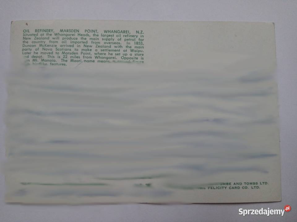 Pocztówka rafineria z lat 70tych Dąbrowa Górnicza sprzedam