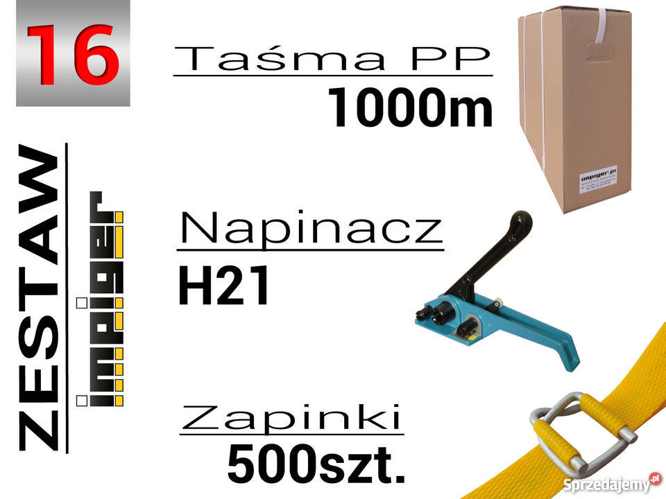 Zestaw do pakowania bandowania 16 taśma zapinki Siedlce
