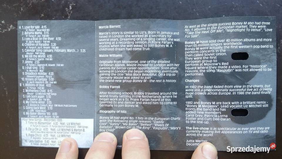 Kaseta magnetofonowa Boney M 20 Super hits Vol2 kaseta Siemiatycze sprzedam