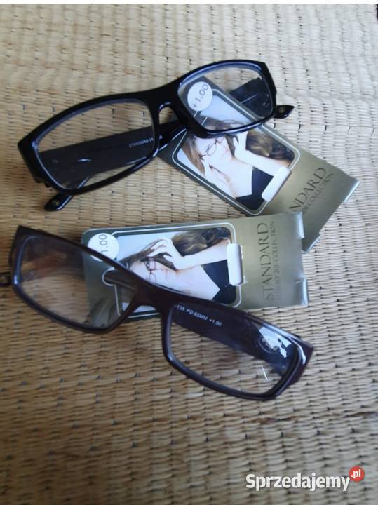 Okulary 2 do czytania do bliży 1 plastik czarny Okulary korekcyjne lubelskie Lublin