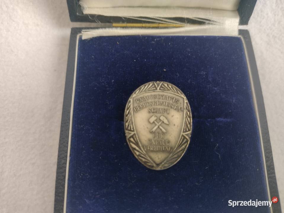 Stara Odznaka Ratownictwo Górnicze Lata 20 śląskie Cieszyn