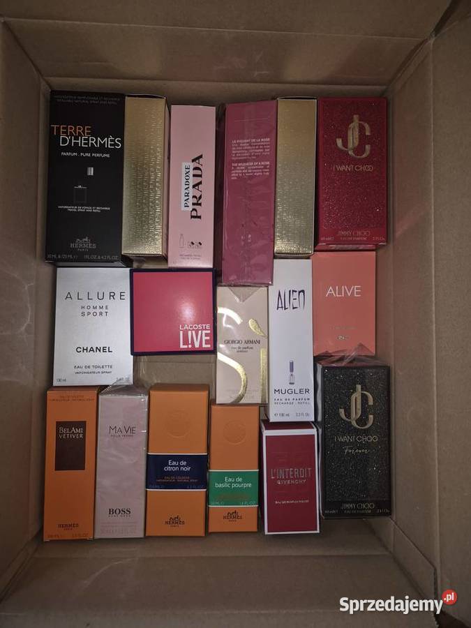 20 x Puste flakony z kartonikami oryginalnych Chorzów