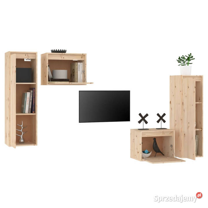 Szafki pod TV 4 lite drewno sosnowe WM3100249 Warszawa