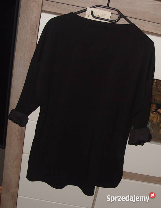 LIVES czarna bluza z cyrkoniami r LXL FASHION Rawicz