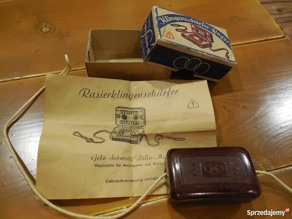 Miedzywojenna Ostrzałka do zyletek Dębica