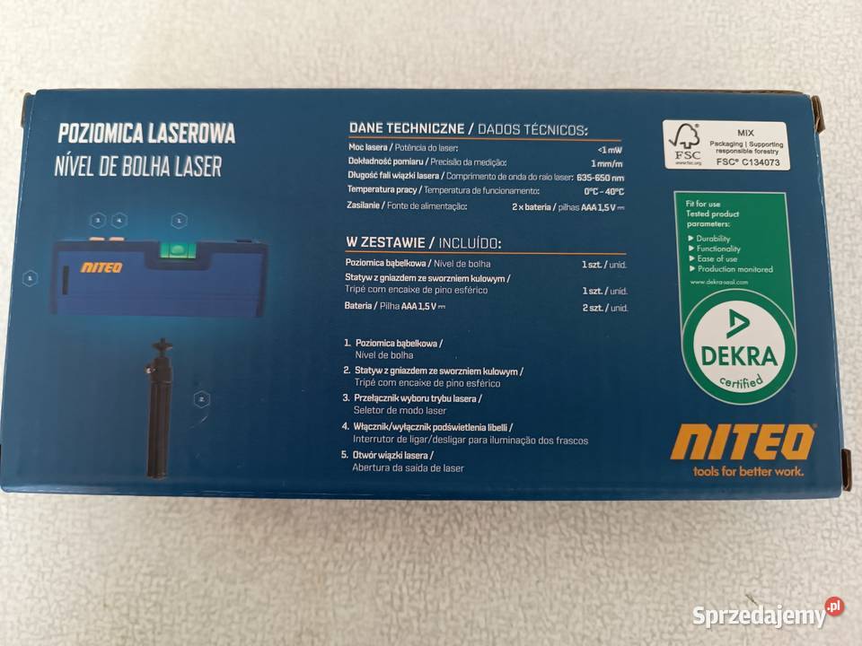 Poziomica laserowa Niteo Kędzierzyn-Koźle