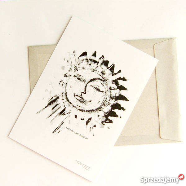 21x30 Let the sunshine in 1 białoczarny plakat Katowice