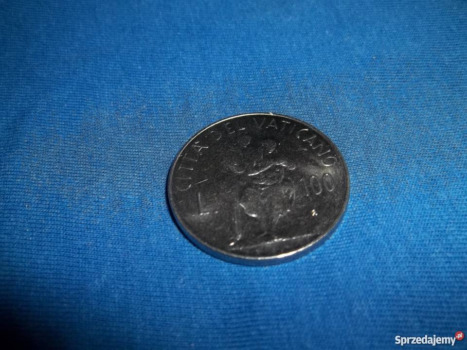 Watykan 100 lirów 1982r Jan Paweł IImonety Łódź
