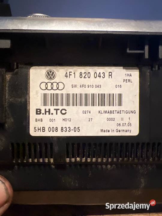 Panel klimatyzacji audi a6 c6 Margonin sprzedam