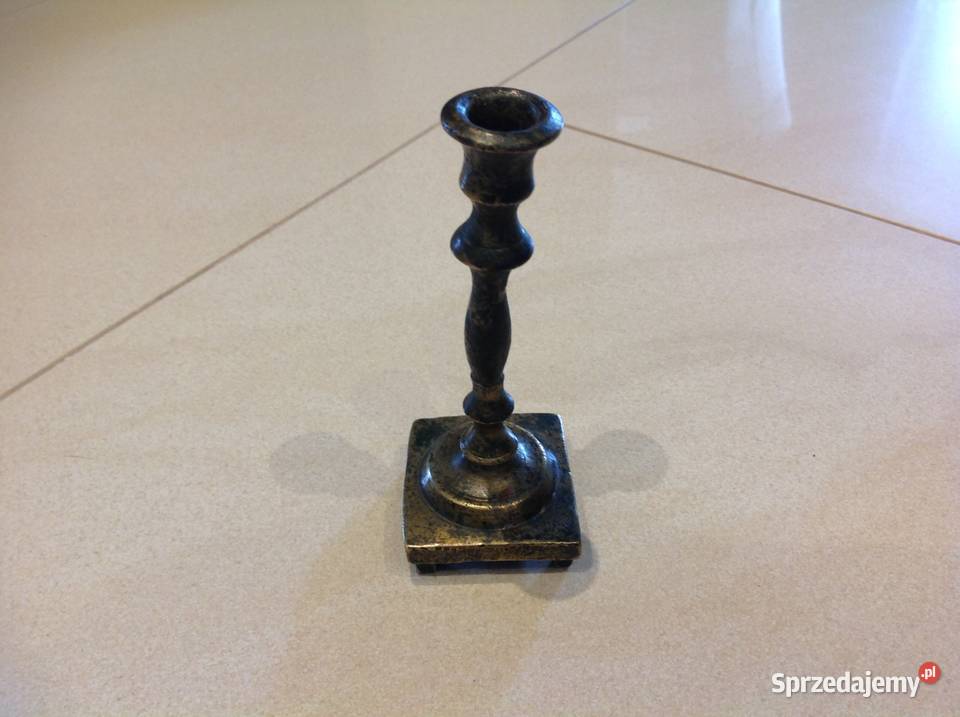 Stary Świecznik Mosiężny Nowa Sól