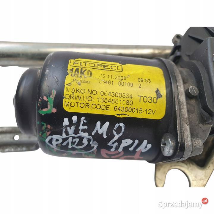 SILNICZEK WYCIERACZEK Citroen Nemo Bipper osobowe