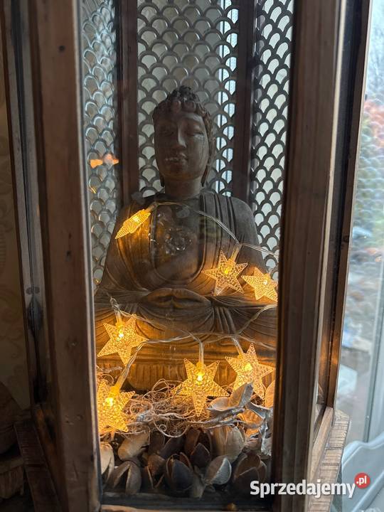 Lampion latarnia świecznik metaloplastyka drewno Bystrzyca Kłodzka