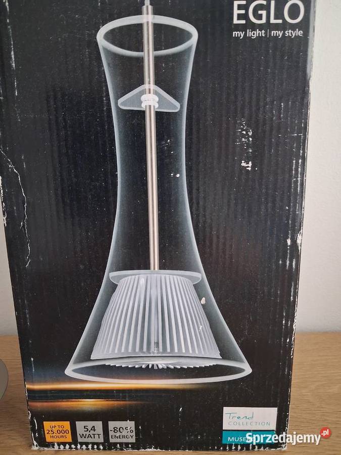 Śliczna lampa wisząca Led szkło Warszawa sprzedam