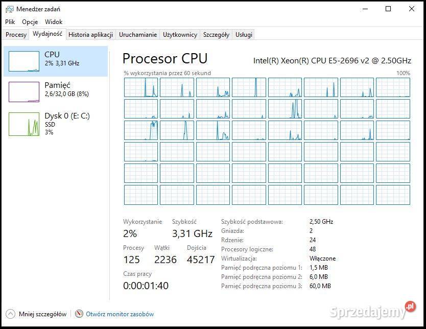 ASUS dual Intel Xeon E52696 25GHz THE NAS KILLER Pozostałe Gdynia