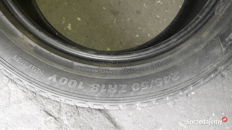 Opony letnie KUMHO 245 50 r18 lubelskie Łuszczów Pierwszy sprzedam