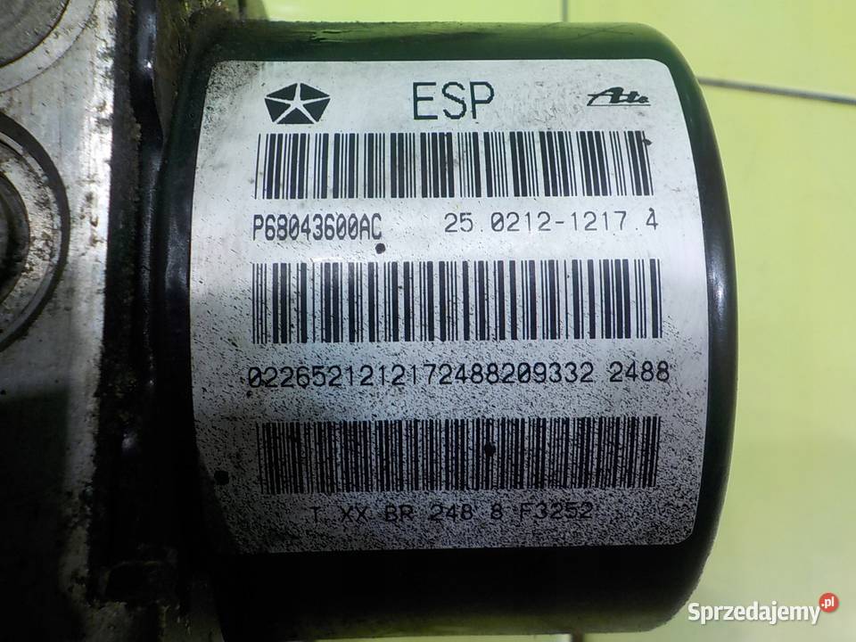 CHRYSLER GRAND VOYAGER V 28 CRD 10r 5D pompa ABS Suków sprzedam