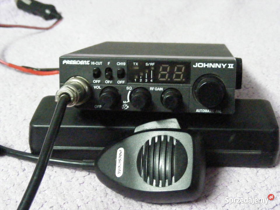 CB PRESIDENT JOHNNY II HARRY II antena i głośnik Gąbin