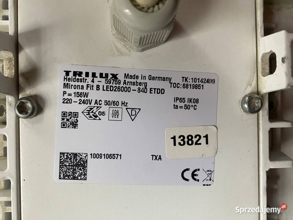 Oświetlenie TRILUX Mirona Fit B LED26000 840 Łódź sprzedam