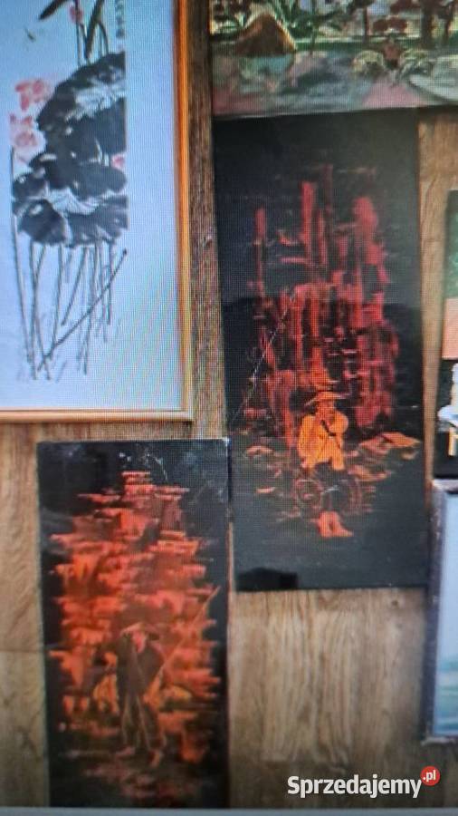 zwój oryginalny wyszywany chiński wzór