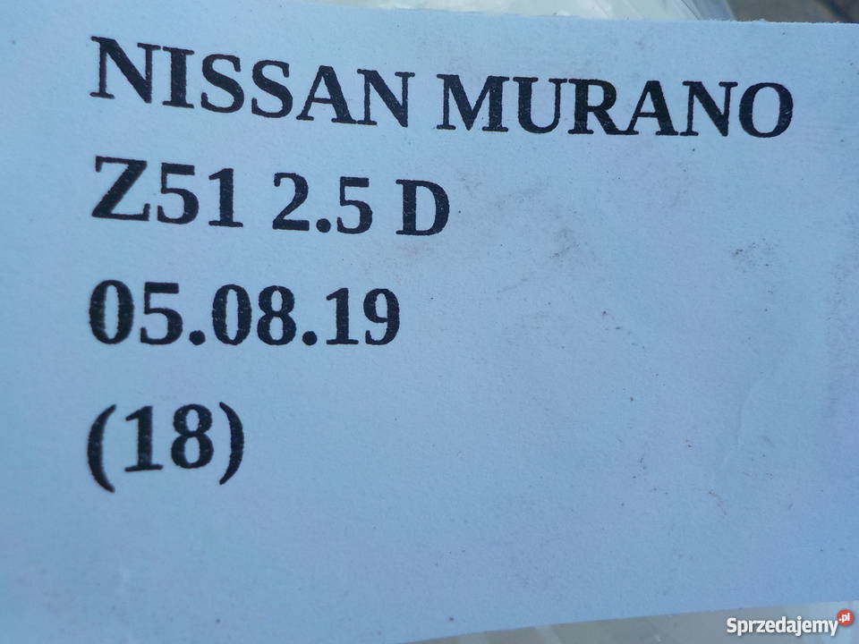 WIĄZKA ELEKTRYCZNA SILNIKA NISSAN MURANO Z51 25 osobowe Nowy Tomyśl sprzedam