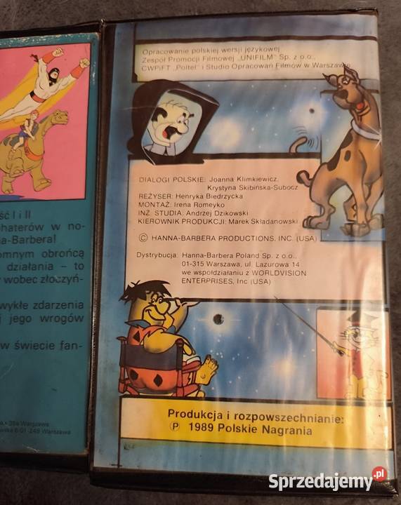 Kasety VHS HannaBarbera z PRL 2 płyty Płyty i kasety Sosnowiec