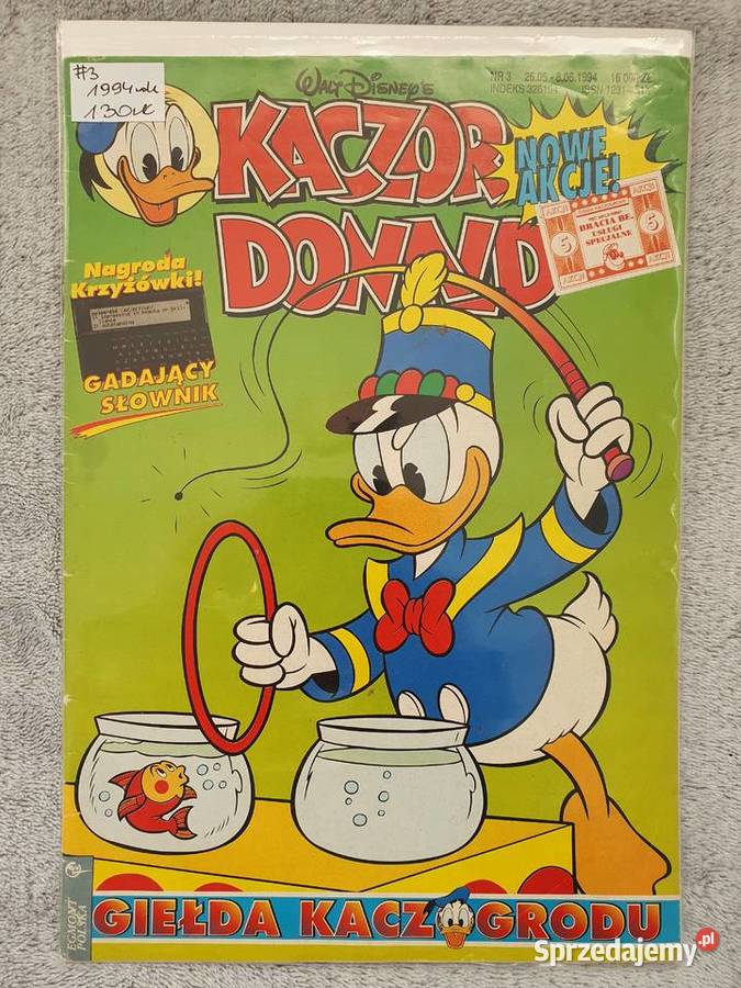 Kaczor Donald numer 1 2 3 i 4 1994 Gdynia