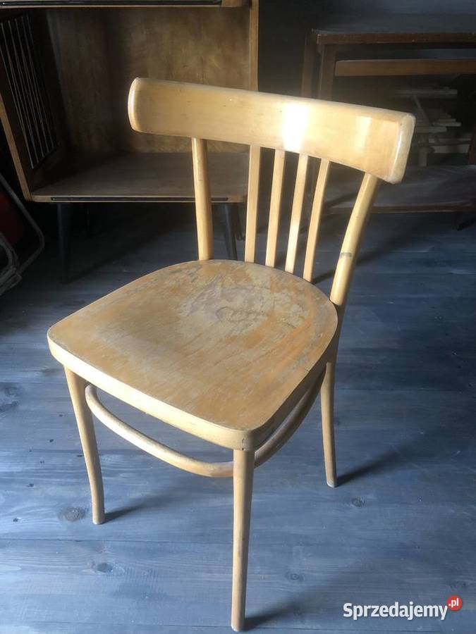 Drewniane krzesło, PRL