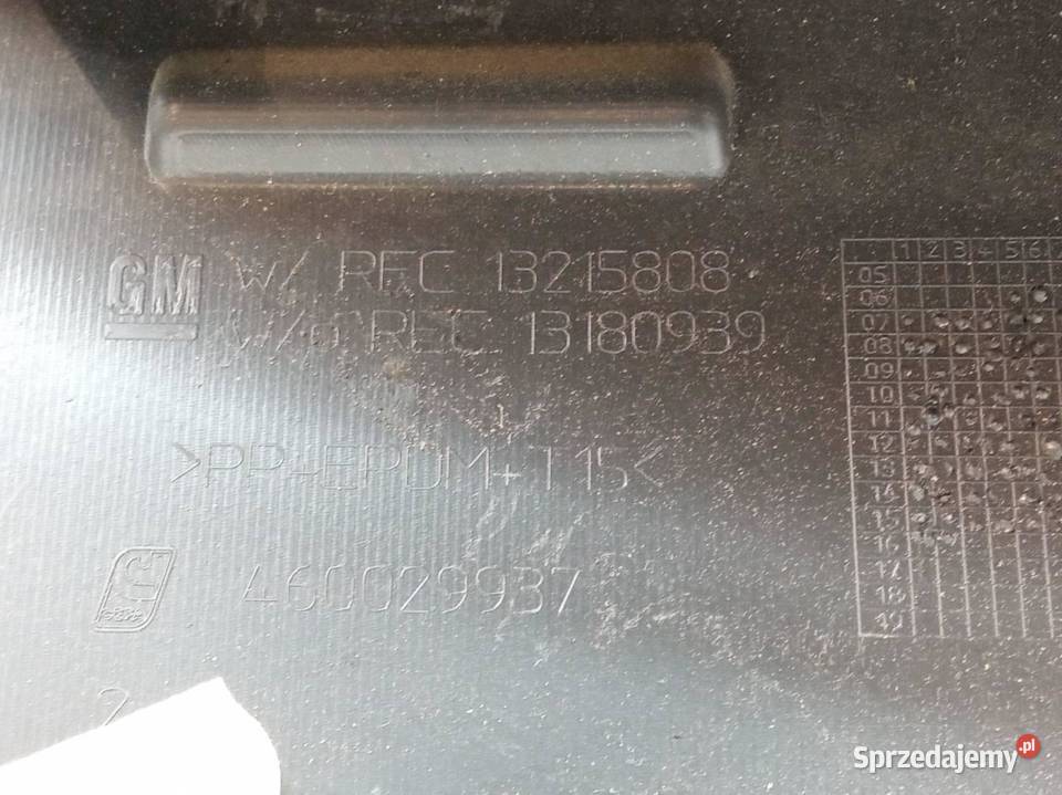 OSŁONA PROGU BAGAŻNIKA PASA TYŁ 13215808 Opel sprzedam