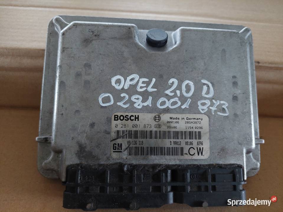 OPEL 20D komputer sterownik 0281001873