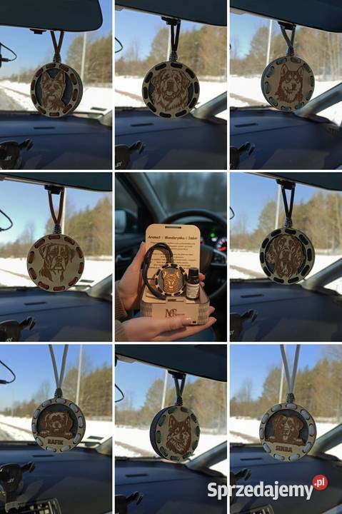 Drewniana Zawieszka Zapachowa do Auta Prezent Warszawa