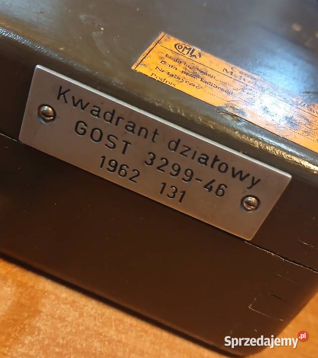 Kątownik artyleryjski ZSRR kwadrant działowy Skierniewice