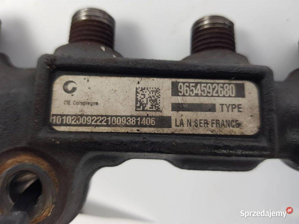 LISTWA WTRYSKOWA CITROEN C3 9654592680 Lipno