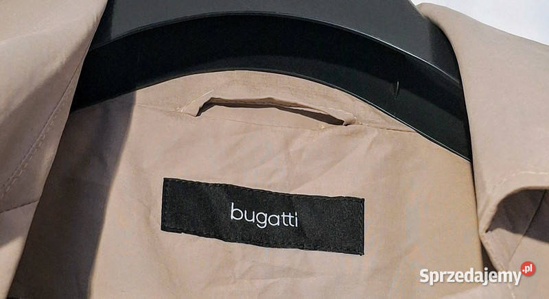 Trencz męski Bugatti lekki prochowiec w kolorze Zielona Góra