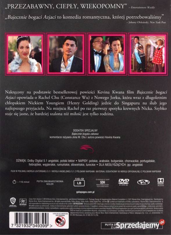 BAJECZNIE BOGACI AZJACI ZAKOCHANE KINO Filmy Kalisz sprzedam