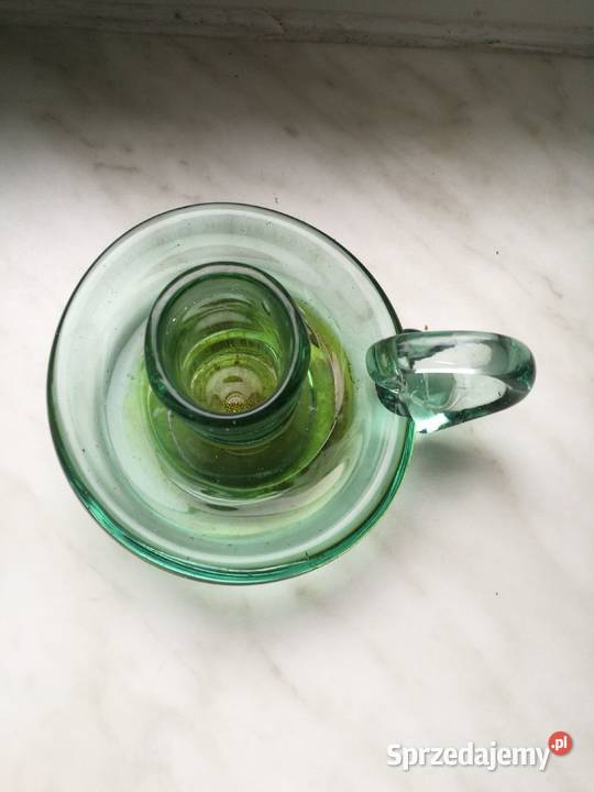 Kaganek szklany H Tomaszewski Huta Wołomin Choszczno