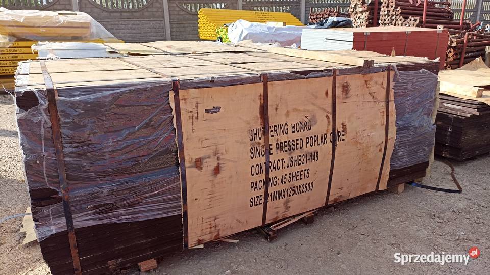 Sklejka szalunkowa 125m x 25m Topola Płyta podkarpackie Sanok
