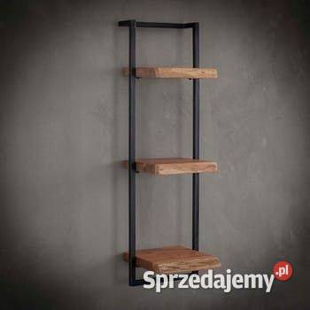 Półka wisząca na ścianę LOFT DĄB STAL malowanie warmińsko-mazurskie Bartoszyce